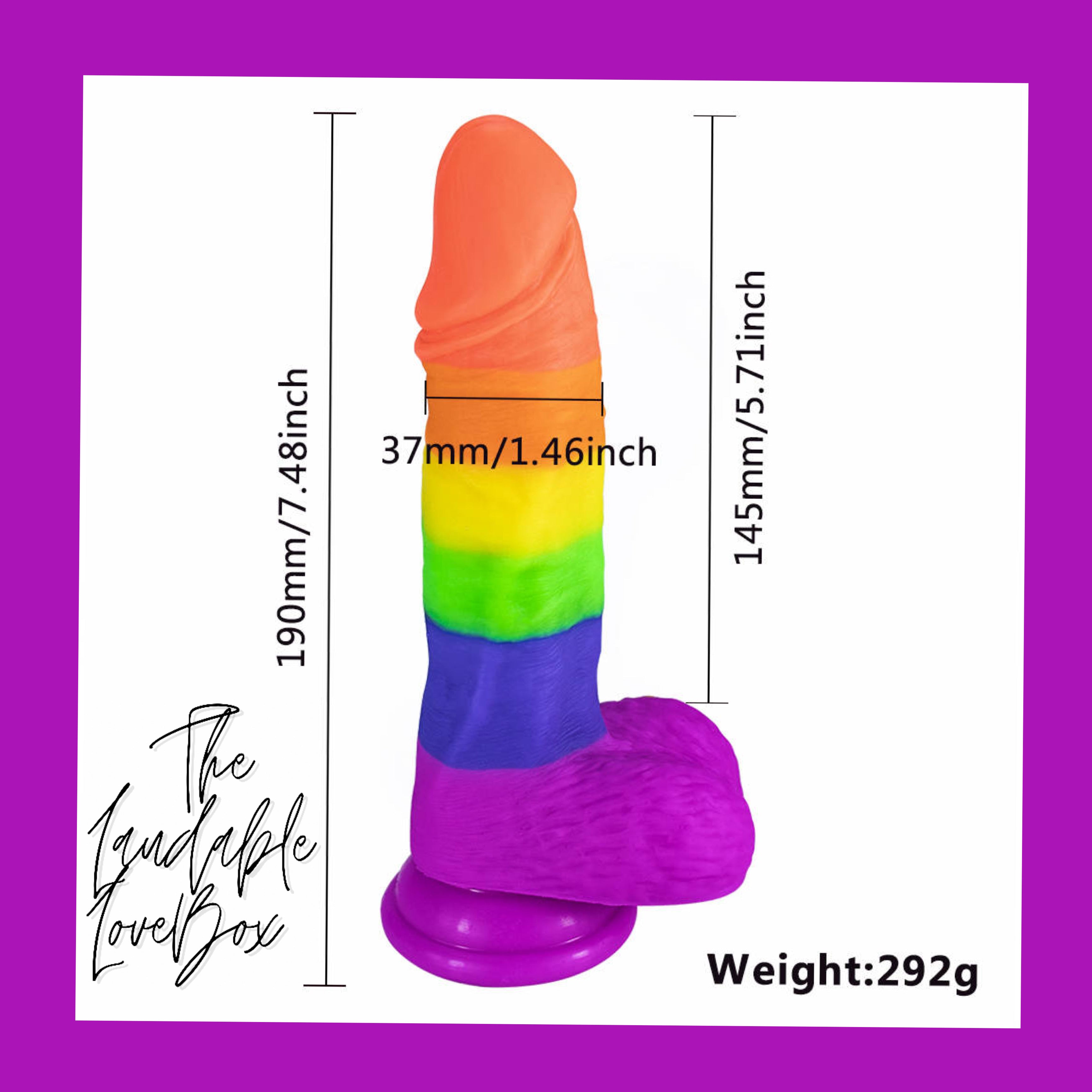 Rainbow 7’ Silicone LoveStick