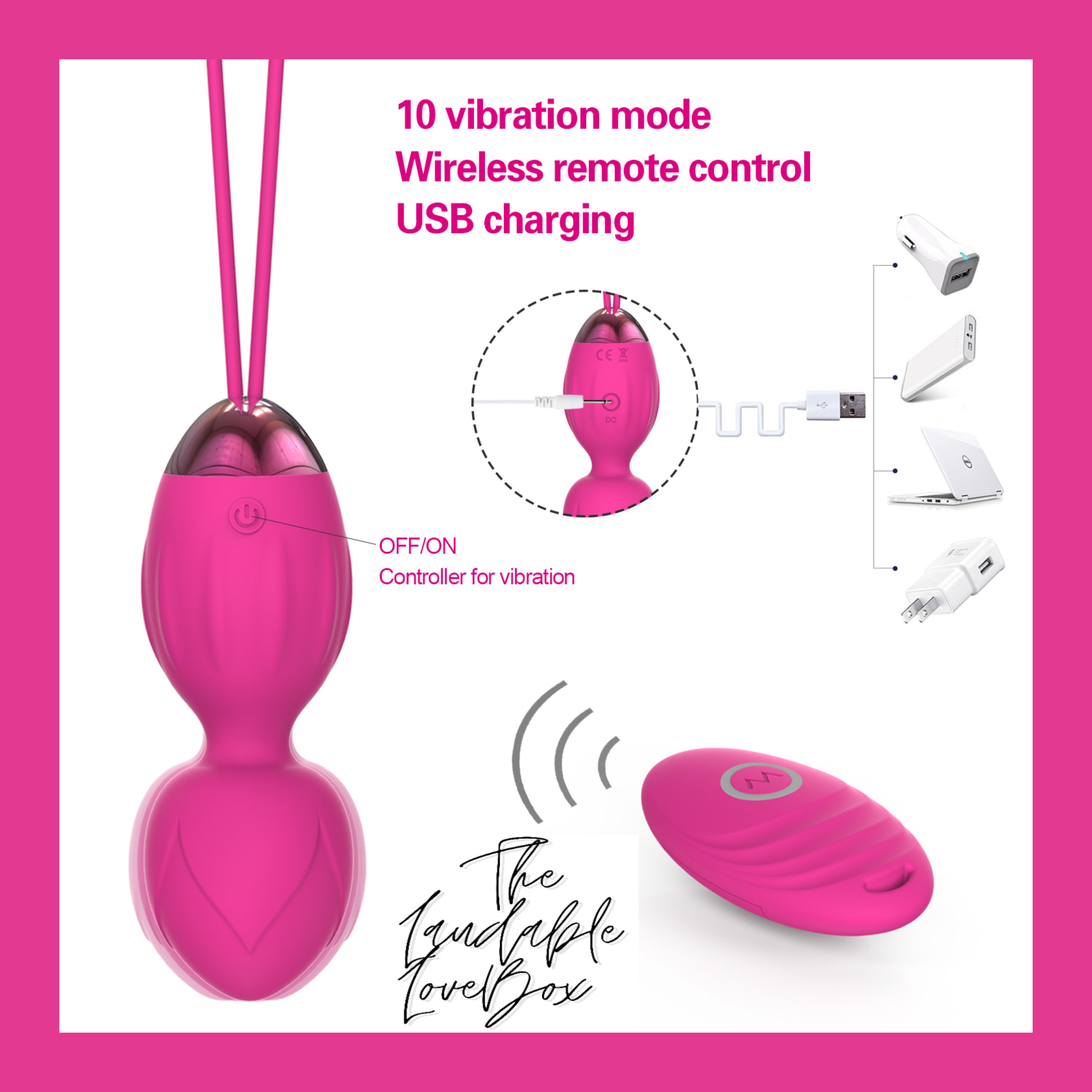 Vibrating Kegal Ball Set W/ Remote