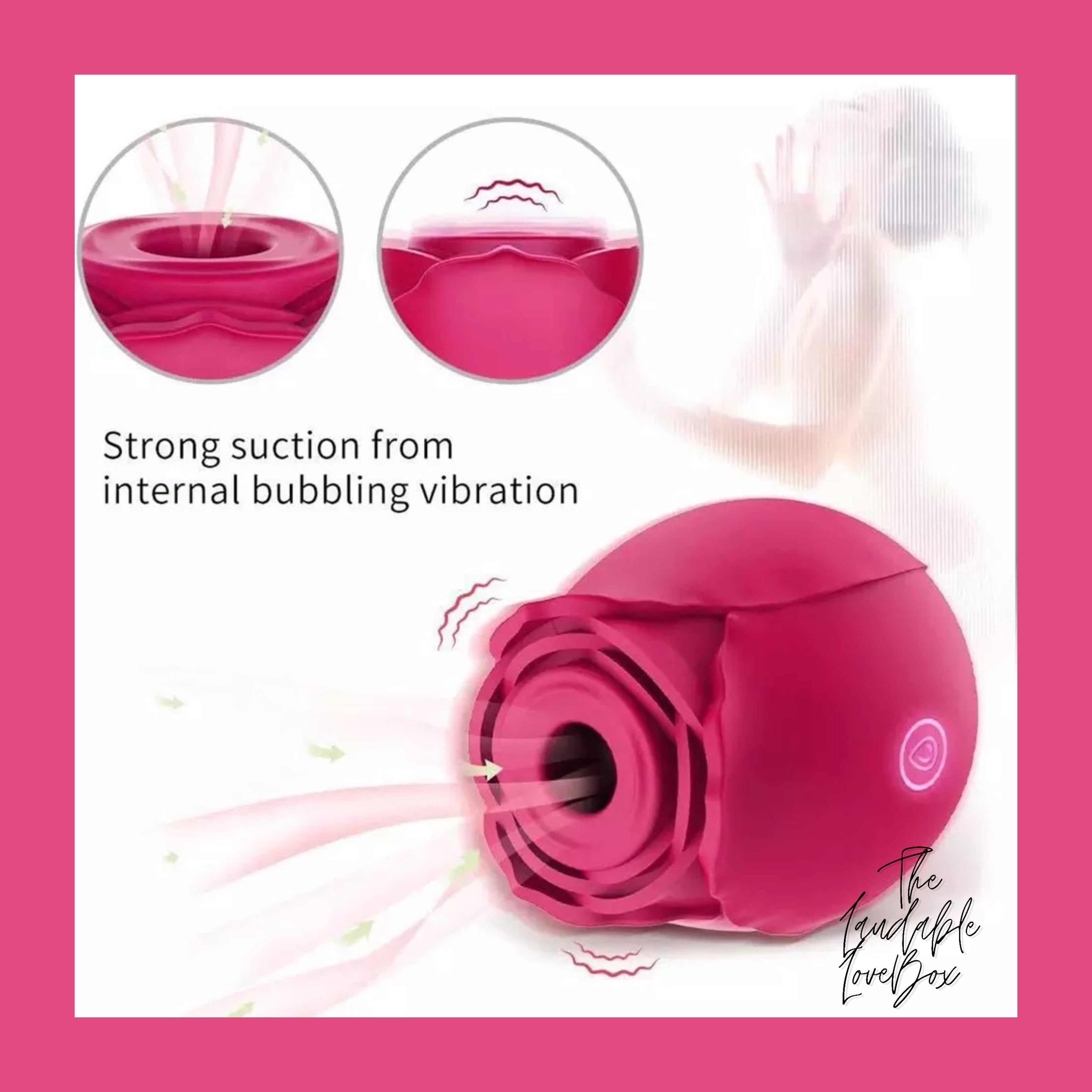 Rose - Sucking Vibrator The Laudable LoveBox Rose - Sucking Vibrator The Laudable LoveBox