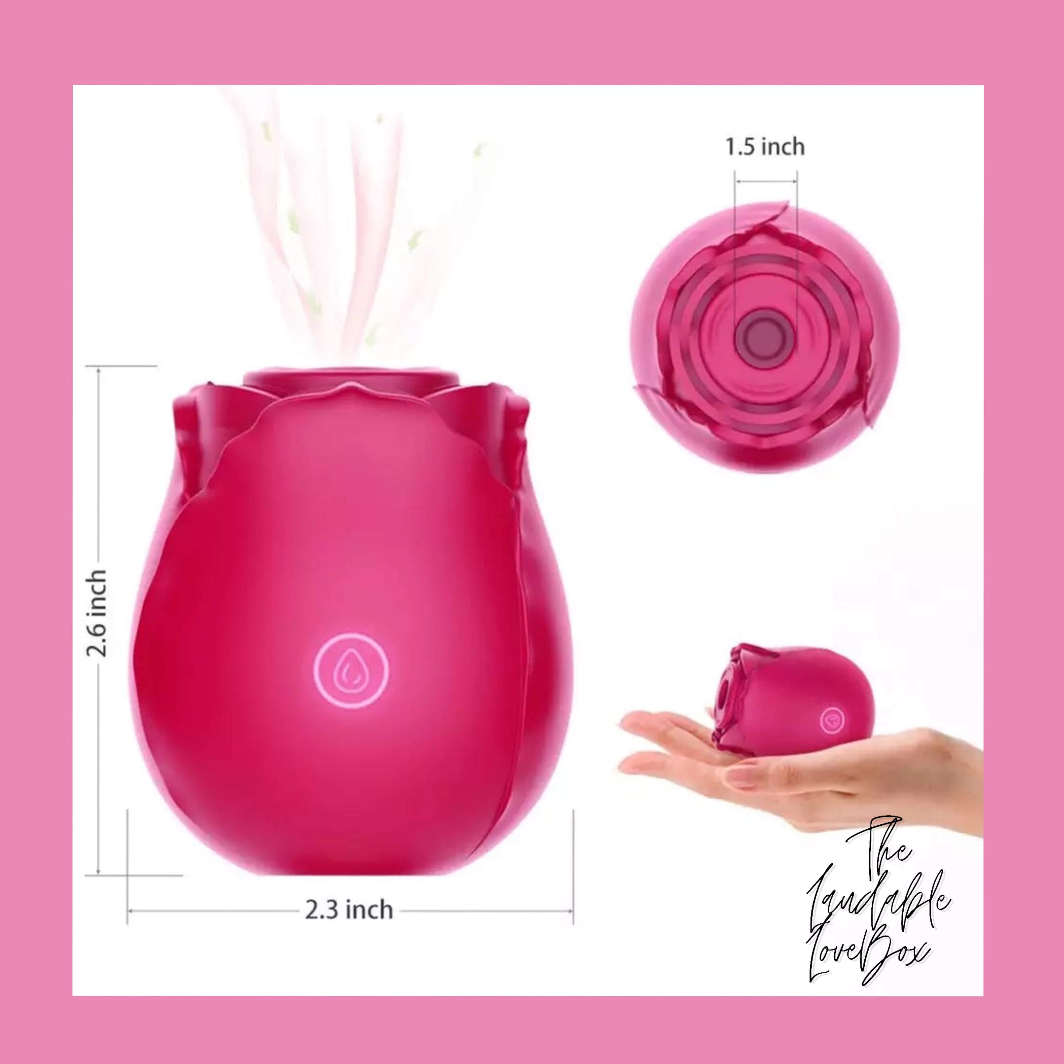 Rose - Sucking Vibrator The Laudable LoveBox Rose - Sucking Vibrator The Laudable LoveBox