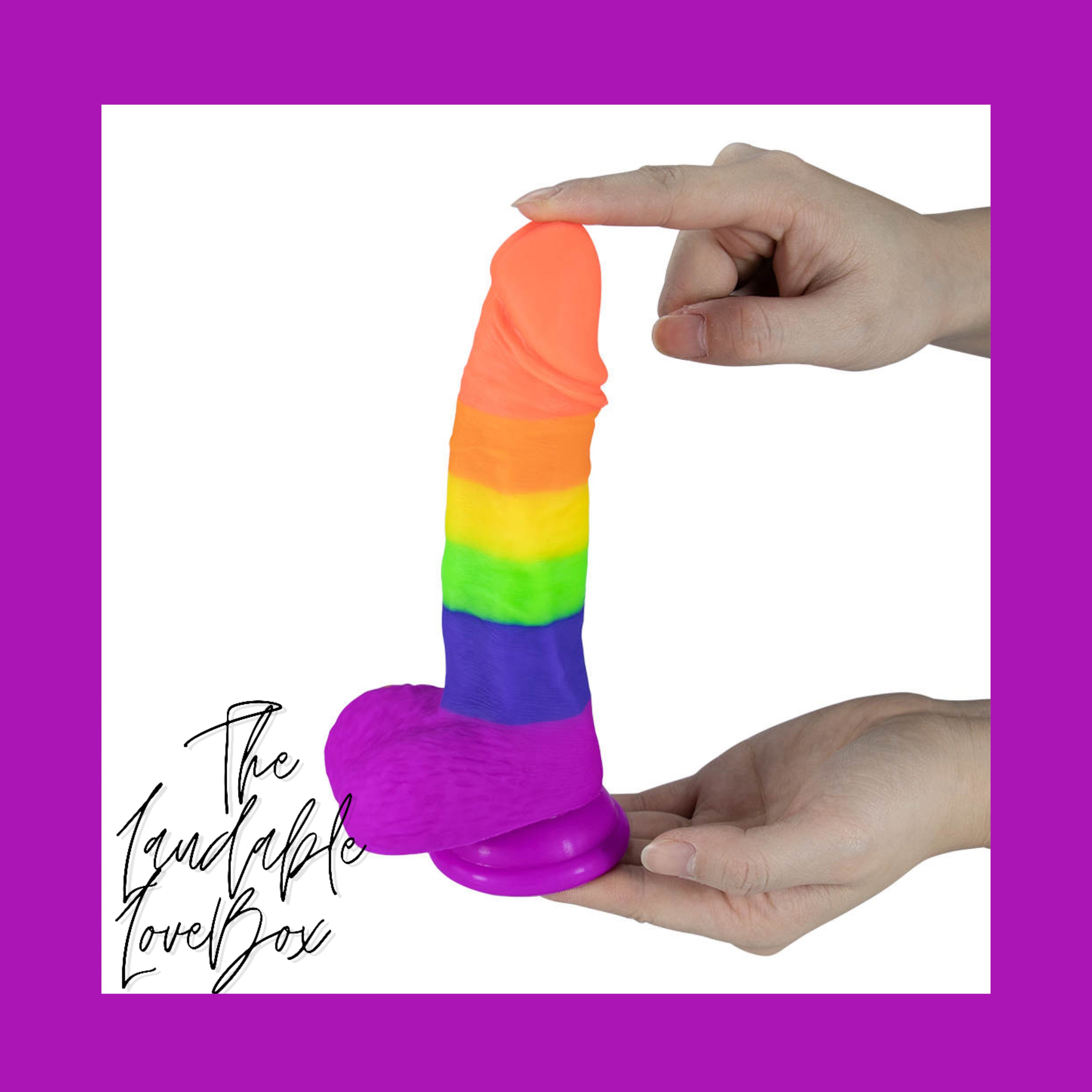 Rainbow 7’ Silicone LoveStick