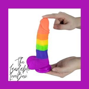 Rainbow 7’ Silicone LoveStick